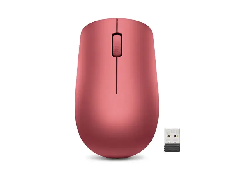 Mouse Lenovo Wireless 530 1200dpi USB 2.0 Rojo Cereza