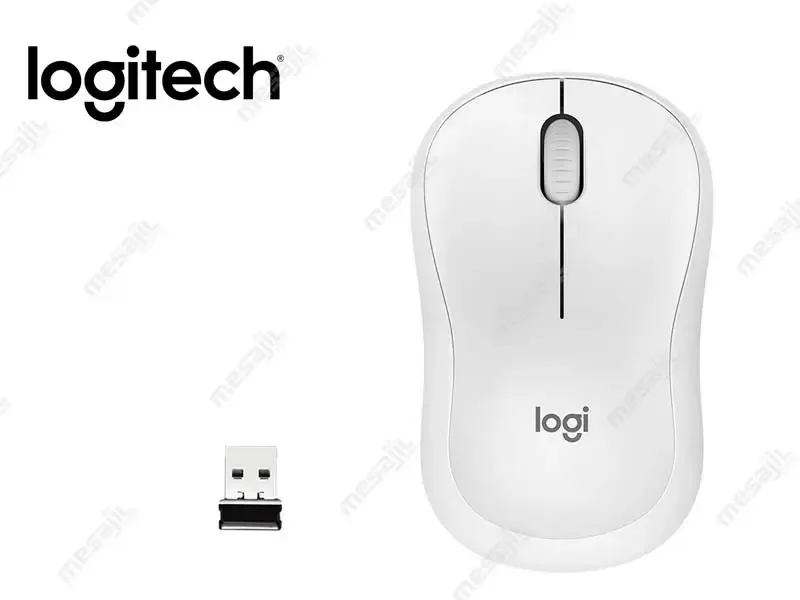 Mouse Logitech M220 Silent Wireless White