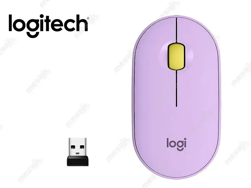 Mouse Logitech Pebble M350 Silent Wireless Bluetooth Lavender