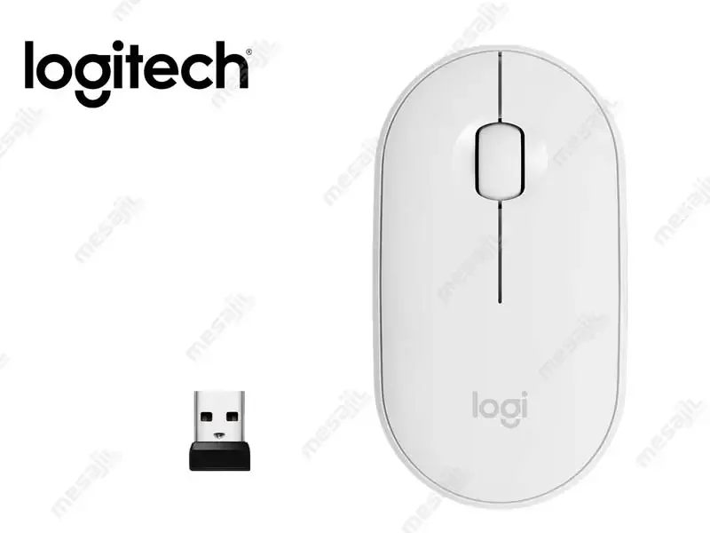 Mouse Logitech Pebble M350 Silent Wireless Bluetooth Off-white