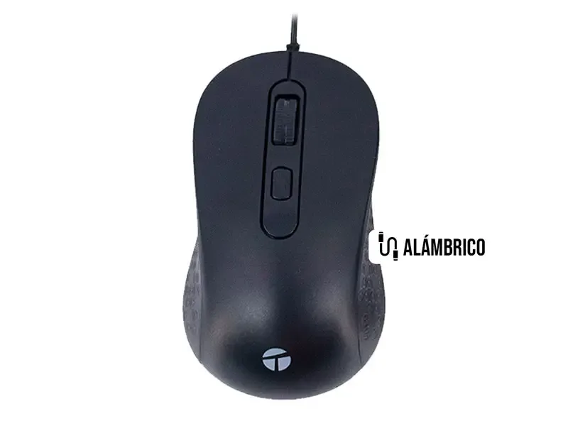 Mouse Optico TEROS TE-1229S 4 botones USB Black