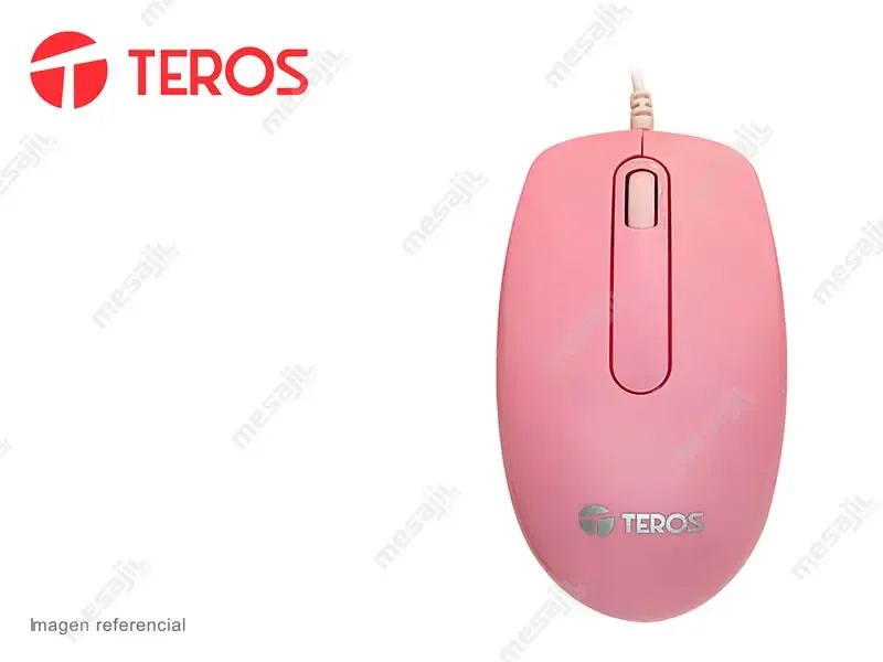 Mouse Teros TE-1221S Rosado (OBSEQUIO)