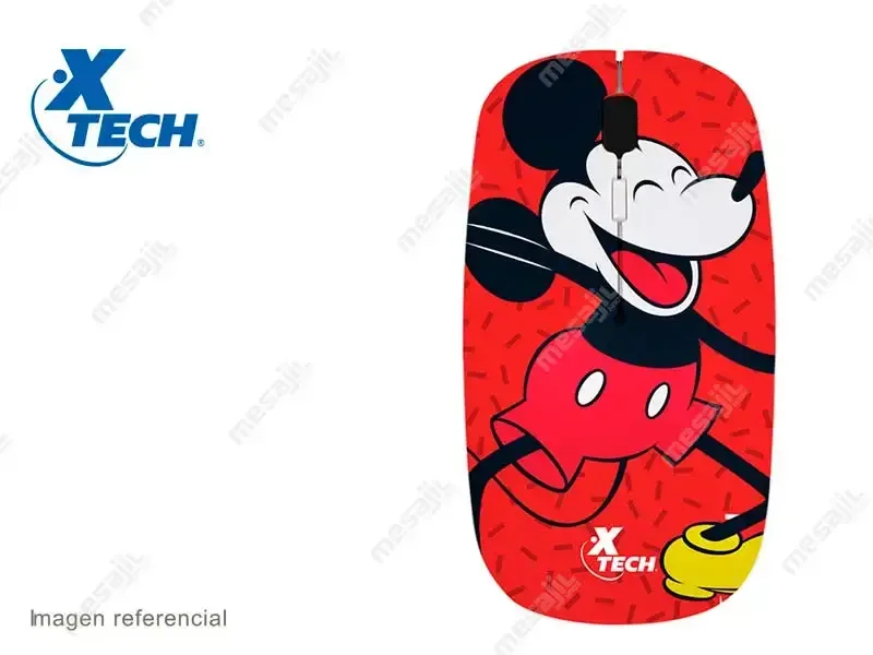Mouse Xtech Disney Mickey Mouse Wireless rojo brillante