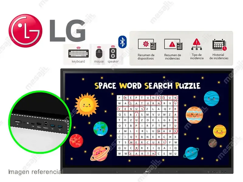 PANTALLA 75 LG Touch 75TR3DK UHD HDMI USB IPS Android 13