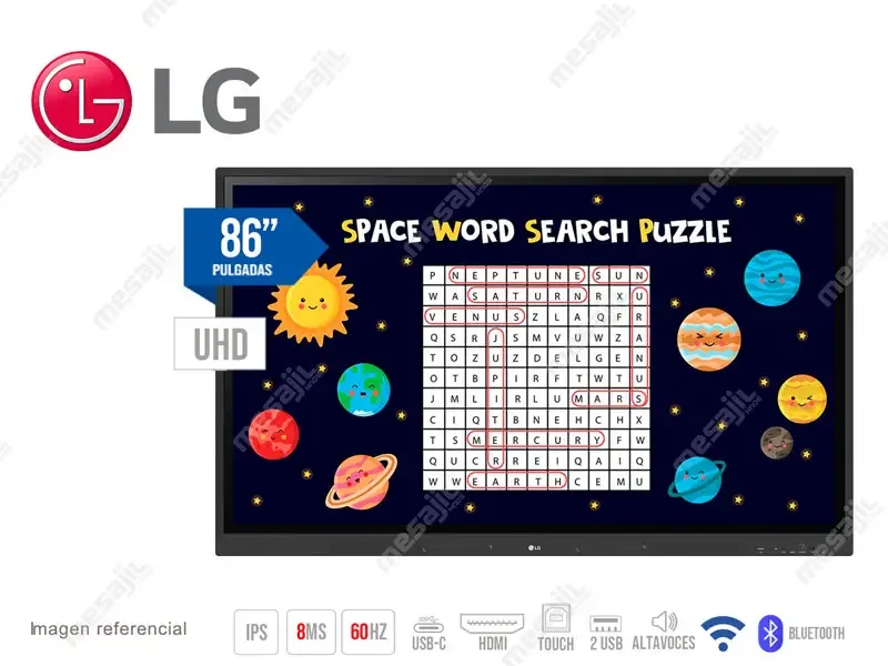 PANTALLA 86 LG Touch 86TR3DK-B 3840 x 2160 HDMI/USB/IPS/Android 11