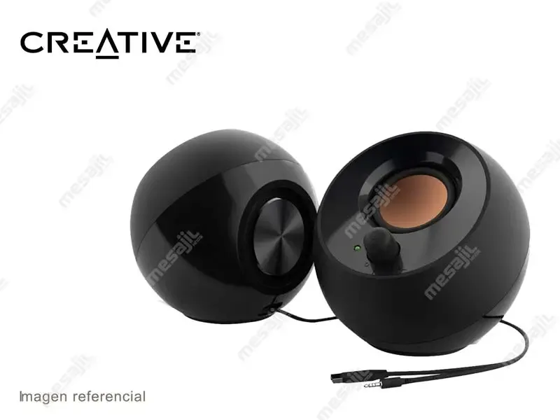 Parlante Creative Pebble V3 2.0  8watts Bluetooth, USB-C, Black