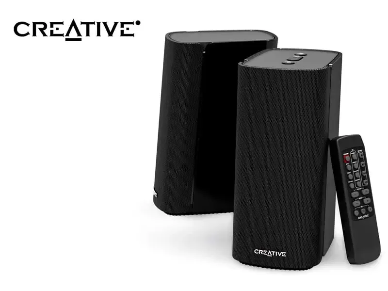 Parlante Creative Premium T100 Hi-Fi 2.0  80watts Bluetooth 5.0  Black