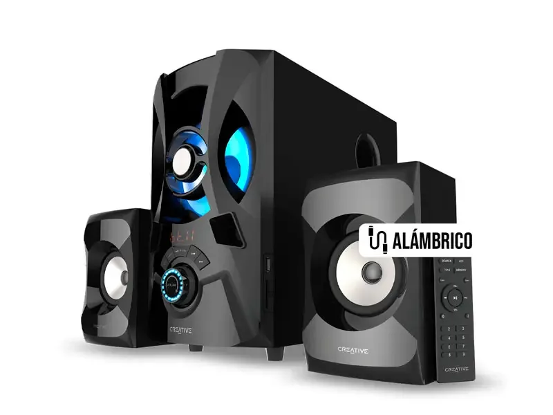 Parlante Creative SBS E2900 2.1 120watts USB, 3.5 mm  Black