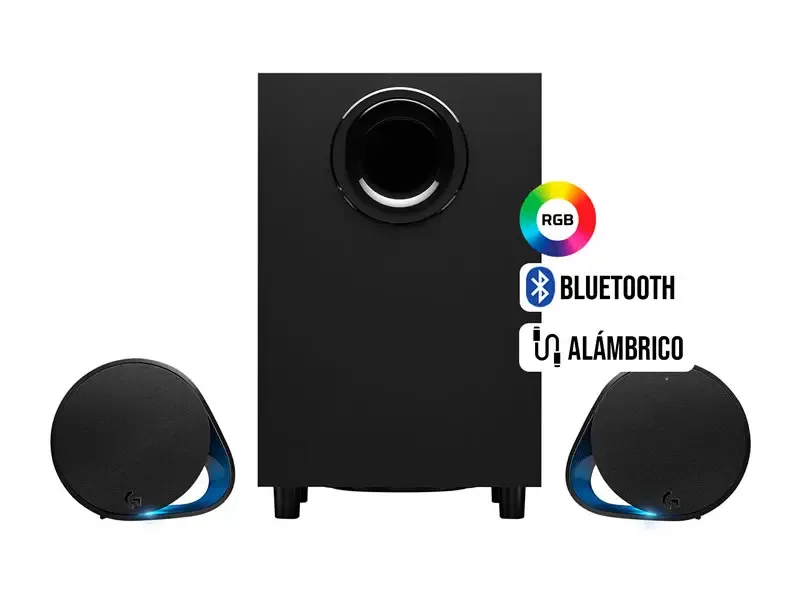 Parlante Gaming Logitech G G560 Lightsync  RGB 120W Bluetooth, USB y 3.5 mm