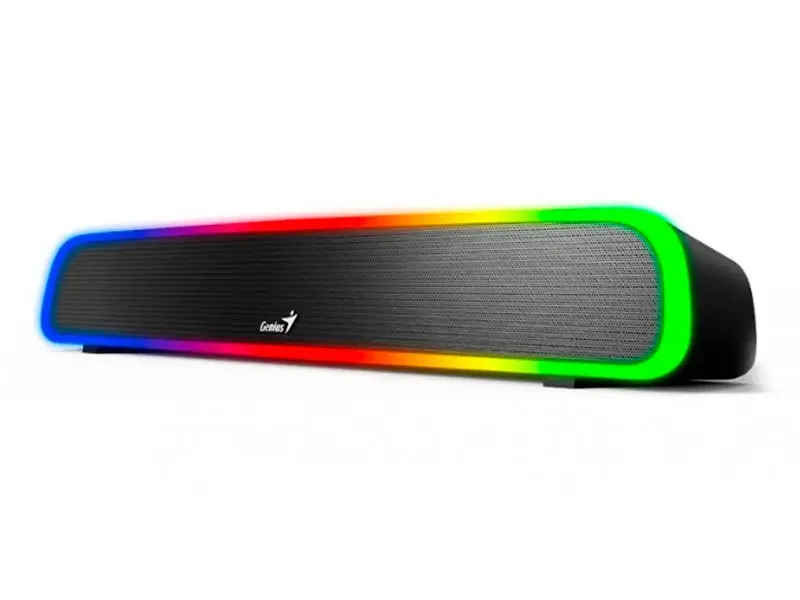 Parlante Genius Sound Bar 200BT RGB 4W USB 3.5mm Black