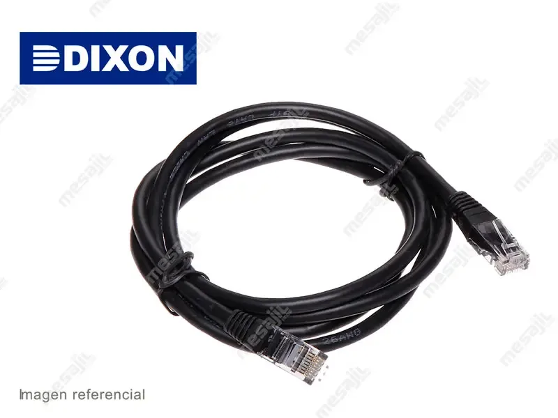 PATCH CORD DIXON CAT.6 3MT NEGRO
