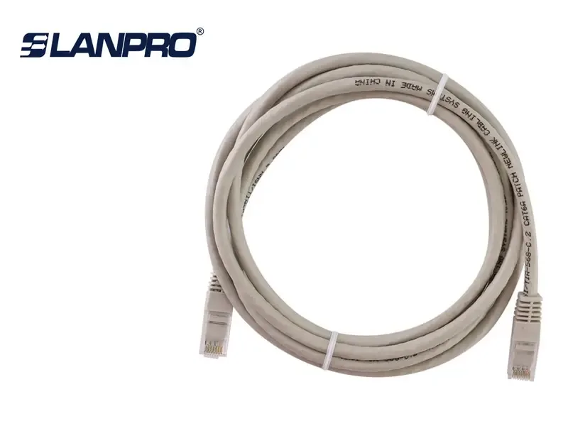 PATCH CORD LANPRO CAT-5e  1.00 Mts  Gris (LP-4CEUSGR1)
