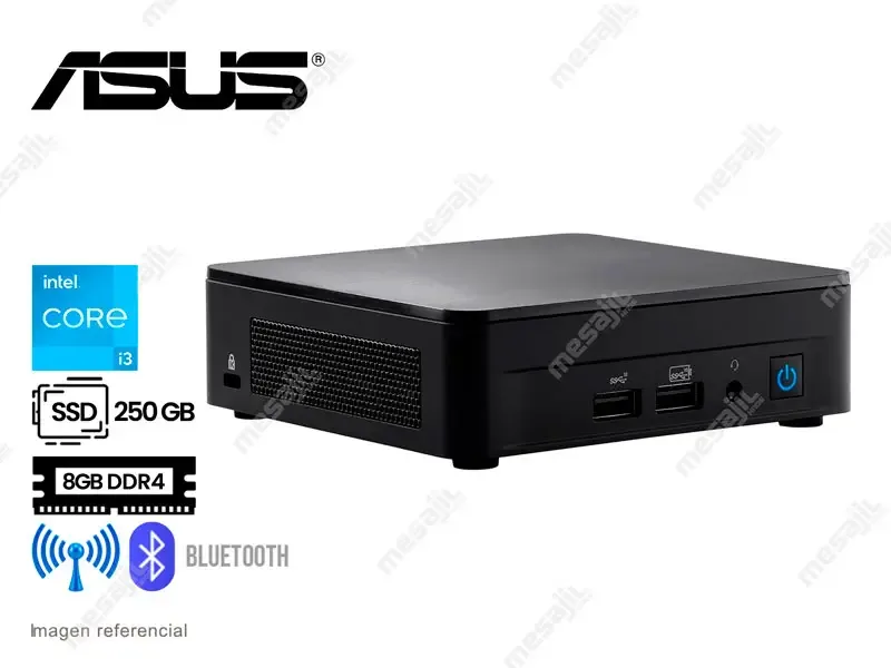 PC Barebone ASUS NUC PRO INTEL Core i3-1220P 3.3Ghz 8GB/SSD 250GB/Thunderbolt