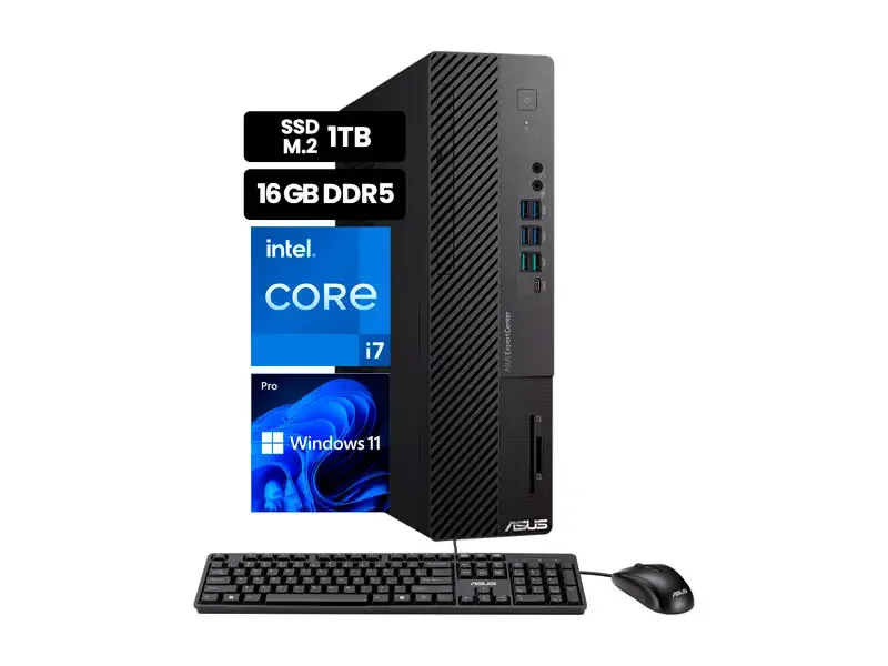 PC Desktop ASUS EspertCenter D901SDR SFF Intel Core i7-14700 16GB DDR5 SSD1TB Wind11 Pro