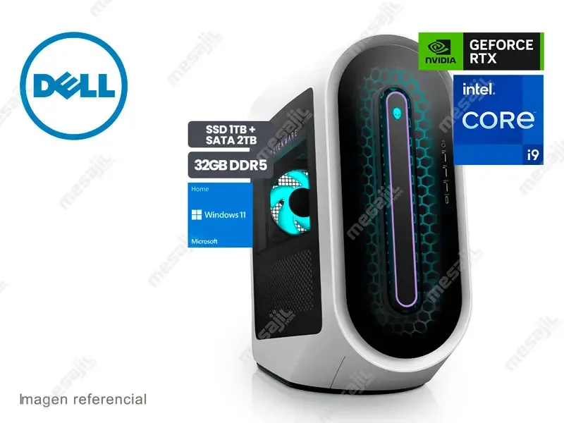 PC Desktop DELL Gaming AURORA ALIENWARE Intel i9-13900KF 32GB DDR5/SSD1TB + SATA 2TB/V24GB RTX4090/W11