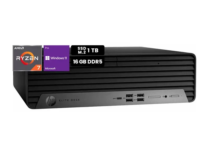PC Desktop HP EliteDesk 805 G9 SFF AMD R7 8700G 16GB SSD1TB Wind11Pro
