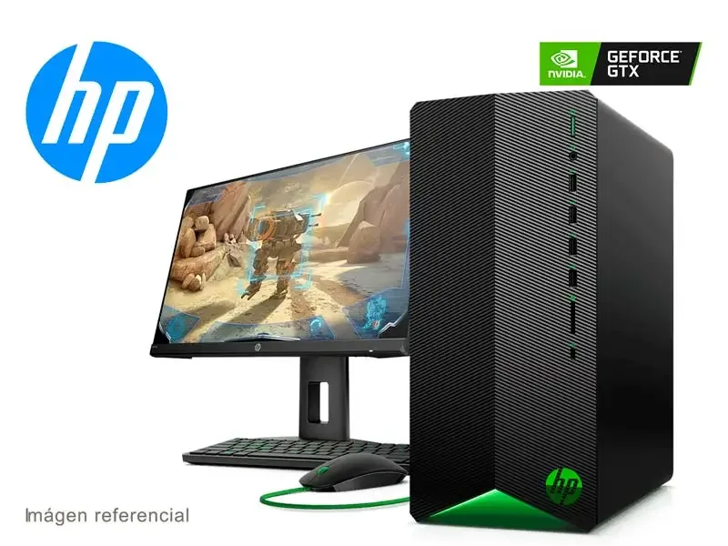 PC Desktop HP Pavilion Gaming TG01-104bla i5/8GB/256GB/V6GB/W10h + Monitor HP 24x 23.8"