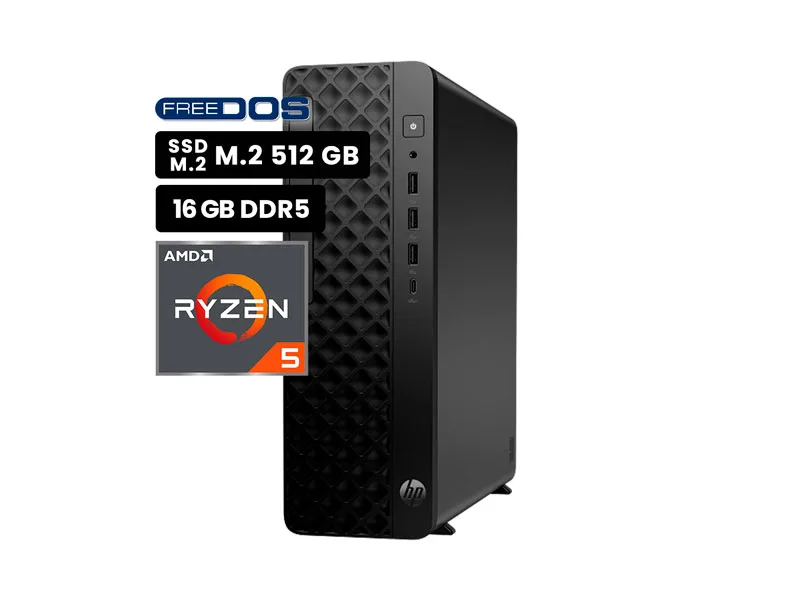 PC Desktop HP ProDesk 2 SFF G2a AMD Ryzen 5 240 16GB SSD512GB No incluye Windows