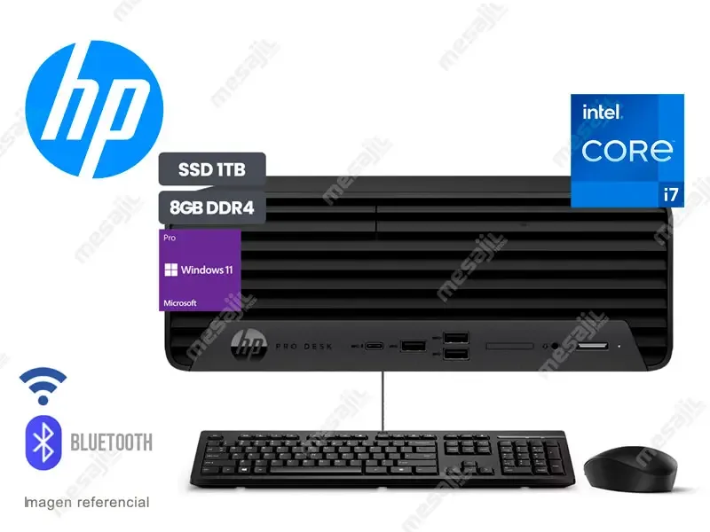 PC Desktop HP ProDesk 400 G9 SFF Intel i7-12700  8GB/SSD 1TB/DVDRW/WI-FI/Bluetooth/W11Pro