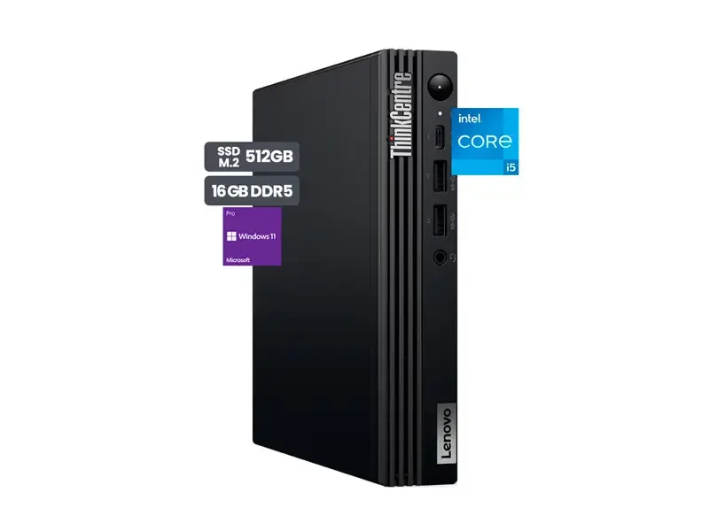 PC Desktop Lenovo ThinkCentre M70q Gen 5 Intel i5-14400T 16GB SSD512GB W11P