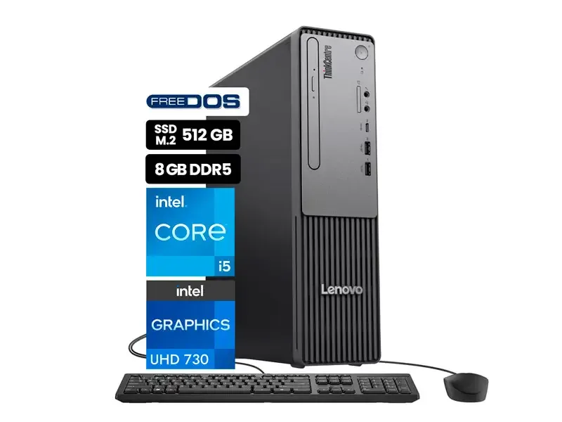 PC Desktop Lenovo Thinkcentre neo 50S Gen 5 Core i5-14400 8GB/SSD 512GB No incluye windows