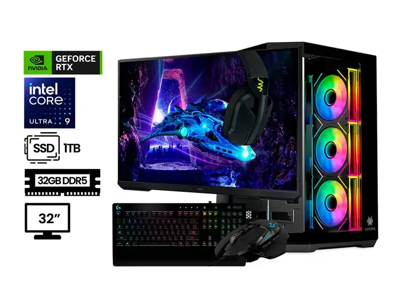 PC GAMER DMH INTEL ULTRA 9-285 32GB SSD1TB RTX 8GB 32"