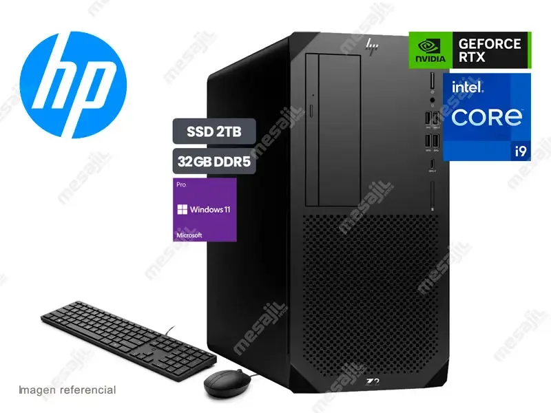 PC HP Workstation Z2 G9 Intel i9-14900K 32GB/SSD2TB/V12GB/W11P