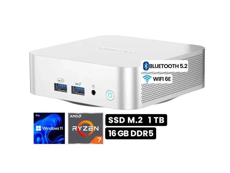 PC mini GEEKOM A6 RYZEN 7 6800H 16GB SSD1TB W11Pro