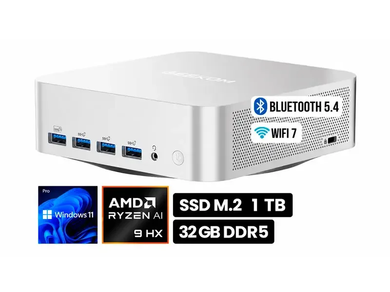 PC Mini GEEKOM A9 Max RYZEN AI 9 HX370 32GB/SSD1TB/W11Pro