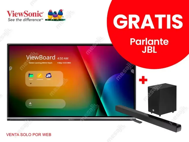 Pizarra / Pantalla  Interactiva ViewSonic ViewBoard IFP7550-5A 190.5cm (75") 4K UHD LCD Tactil