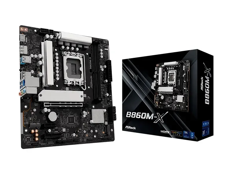 Placa ASRock B860M-X LGA1851 mATX DDR5 Bluetooth 5.3 HDMI DP