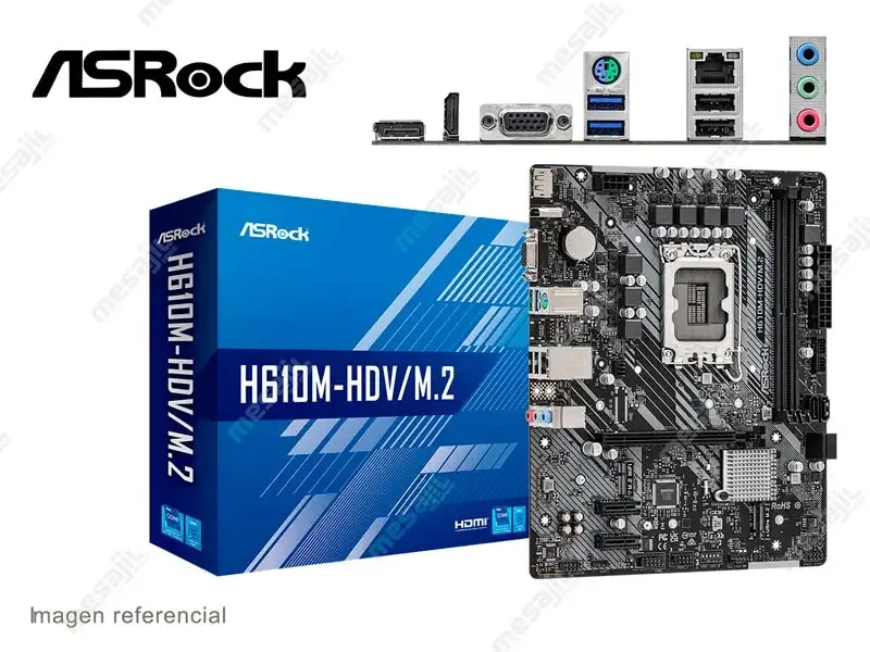 Placa ASROCK H610M-HDV M.2 Intel LGA1700 DDR4 HDMI/DP