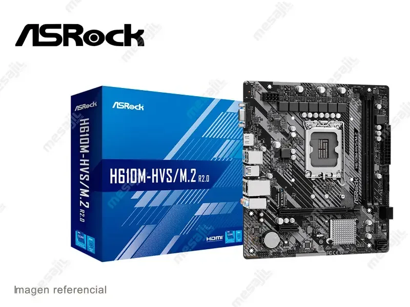 Placa ASROCK H610M-HVS M.2 Intel LGA1700 DDR4 HDMI/DP