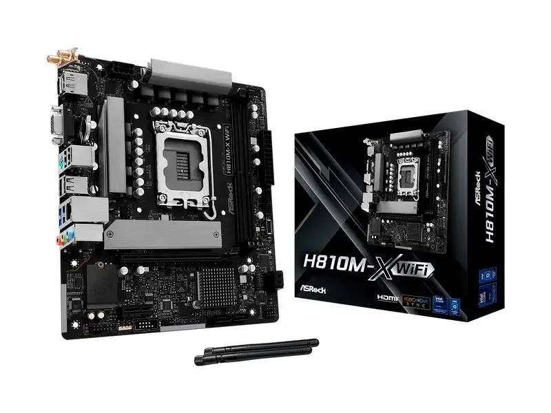 Placa ASRock H810M-X Wifi Ultra LGA 1851 Micro ATX DDR5 HDMI DP
