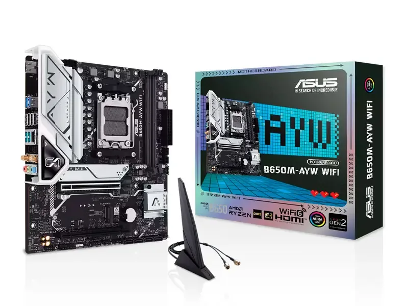 Placa ASUS B650M-AYW WIFI 6 AMD AM5 DDR5 M.2 HDMI