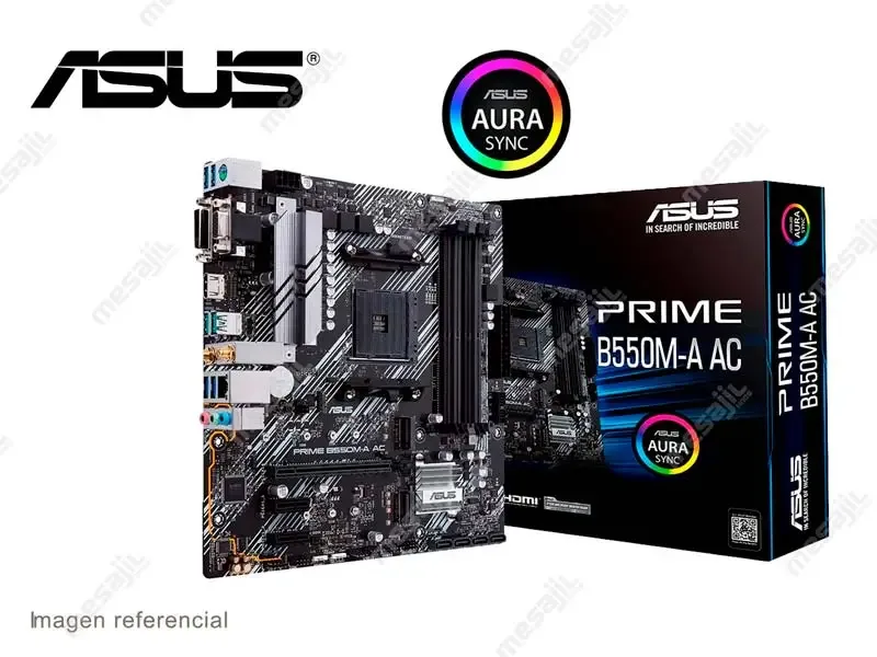 Placa ASUS Prime B550M-A AC AMD AM4 DDR4 HDMI USB 3.2 M.2