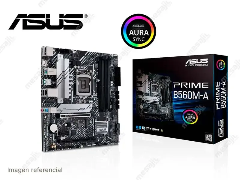 Placa ASUS Prime B560M-A Intel LGA1200 HDMI/DP Aura Sync