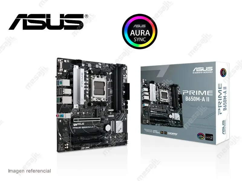 Placa ASUS Prime B650M-AII AMD AM5  DDR5 M.2 HDMI VGA