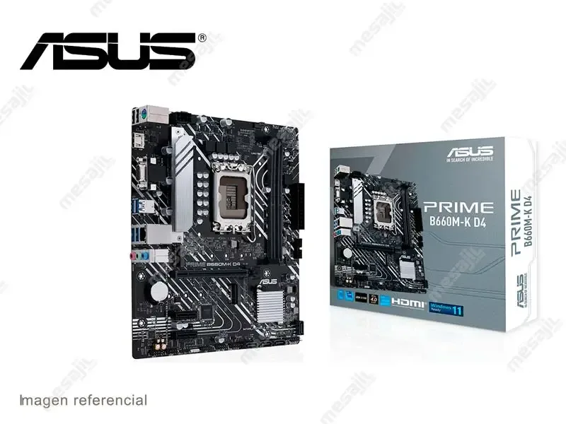 Placa ASUS Prime B660M-K D4 Intel LGA1700 HDMI/Dual M.2/SATA
