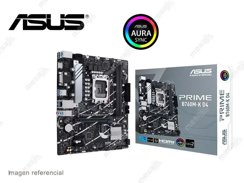 Placa ASUS Prime B760M-K D4 Intel LGA1700 HDMI/Dual M.2/SATA