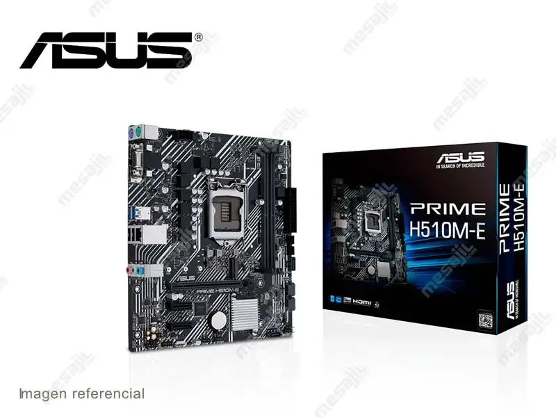 Placa ASUS Prime H510M-E Intel LGA1200 DDR4  64GB 2933Mhz/HDMI/DP/M-ATX