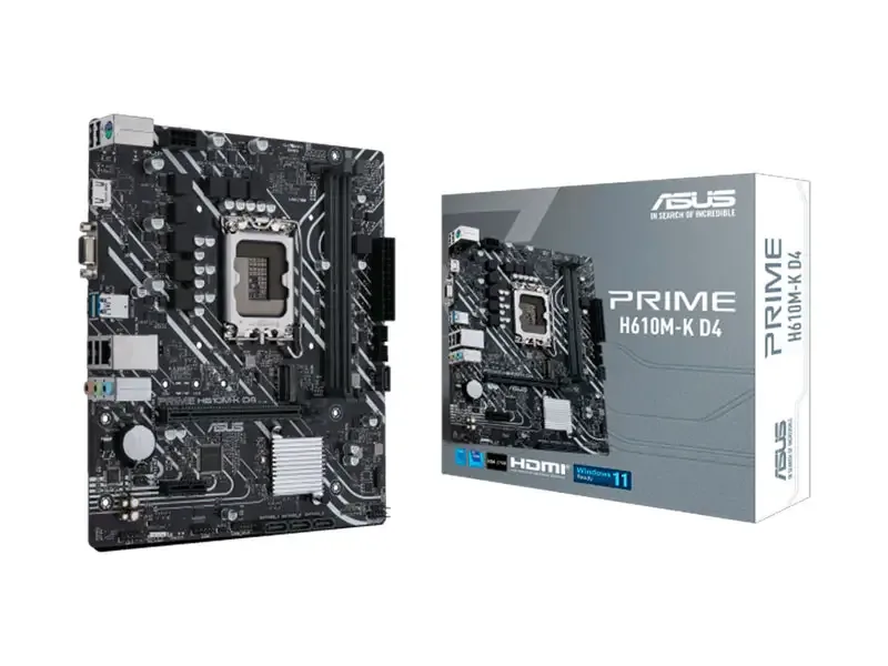 Placa ASUS Prime H610M-K D4 Intel LGA1700 DDR4 HDMI/DP