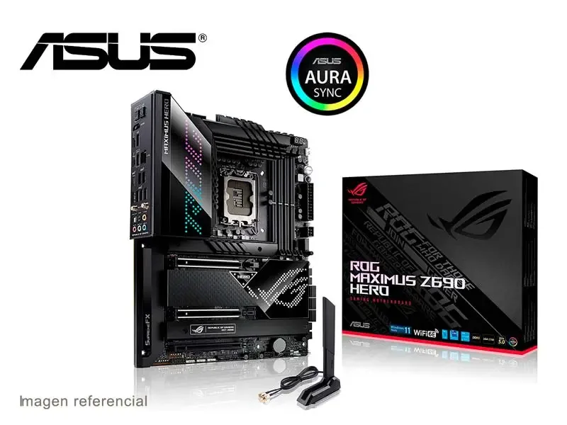 Placa ASUS ROG Maximus Hero Intel Z690 LGA1700 Wi-Fi 6E DDR5  ATX
