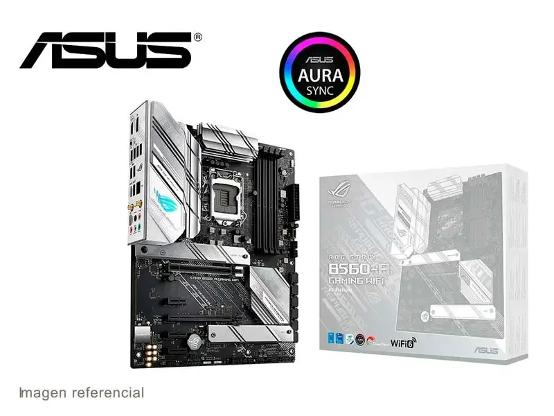 Placa ASUS ROG Strix B560-A Gaming WI-FI Intel LGA1200 Wi-Fi DDR4 3200 Mhz 2.4Ghz  ATX