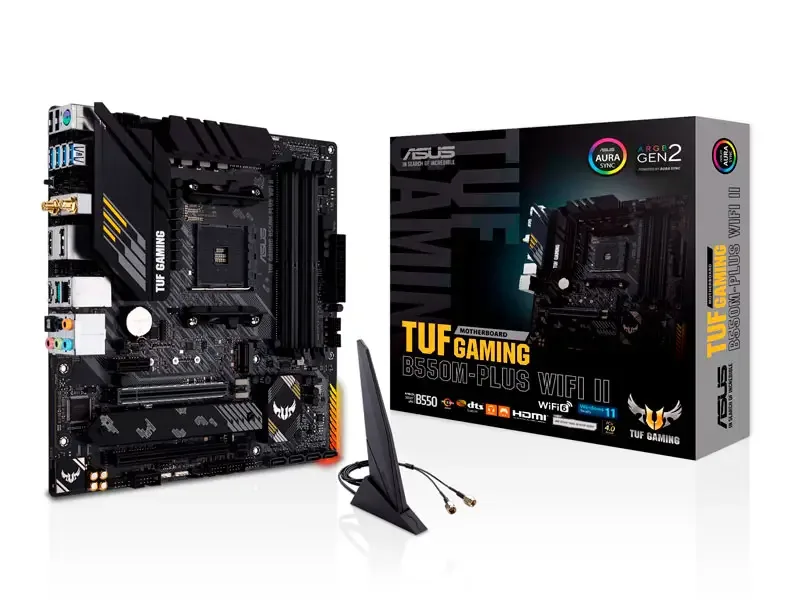 Placa ASUS TUF Gaming B550M-Plus WIFI II AMD AM4 DDR4 HDMI DP USB 3.2