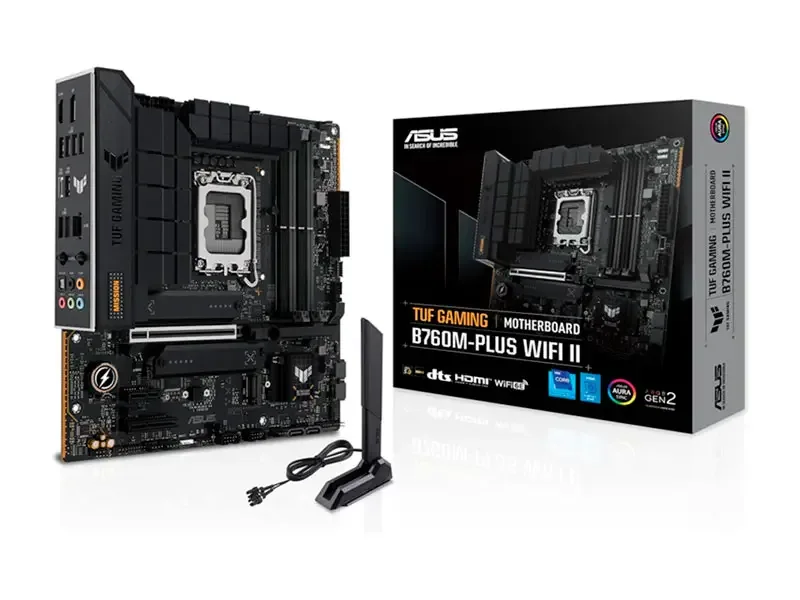 Placa ASUS TUF Gaming B760M-Plus Wi-Fi II 6E LGA1700 DDR5 HDMI/DP/Thuberbolt/Three M.2