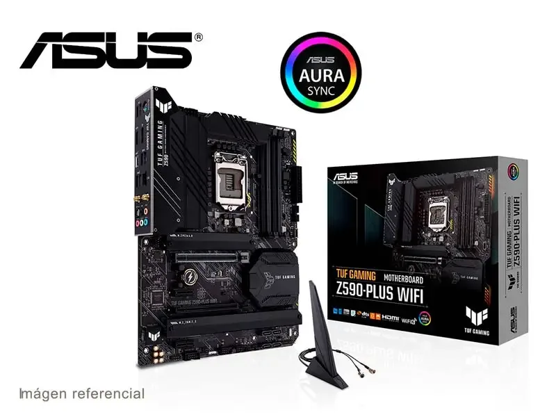 Placa ASUS TUF Gaming Z590-Plus (Wi-Fi) Intel LGA1200 DDR4 USB 3.2 ATX