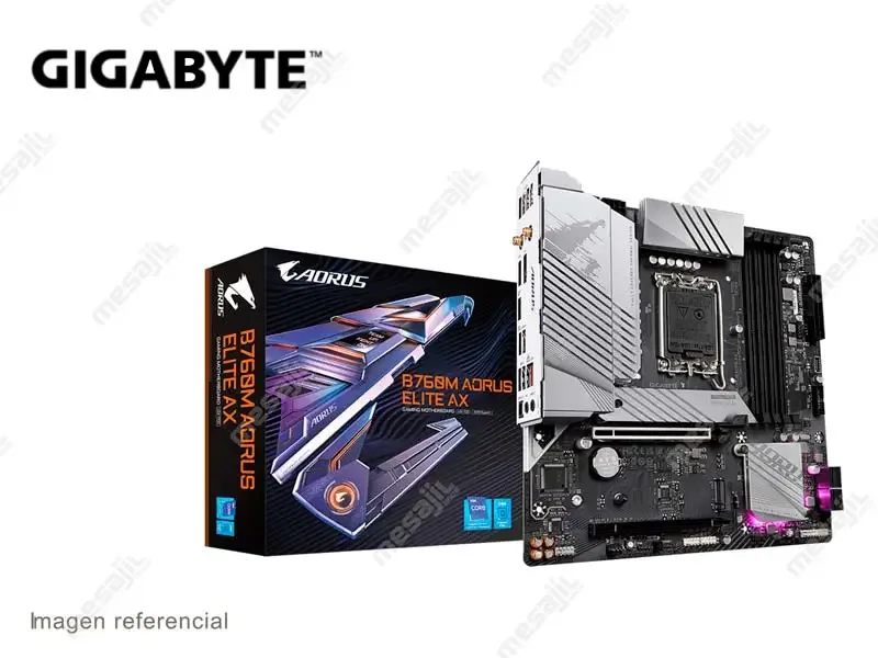 Placa Gigabyte B760M Aorus Elite AX Intel LGA1700 DDR5 WIFI 6E DP/HDMI