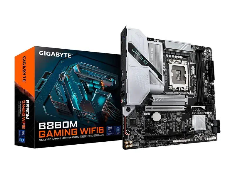 Placa Gigabyte B860M Gaming WIFI6 LGA1851 DDR5 PCIe 5.0 Micro ATX HDMI DP