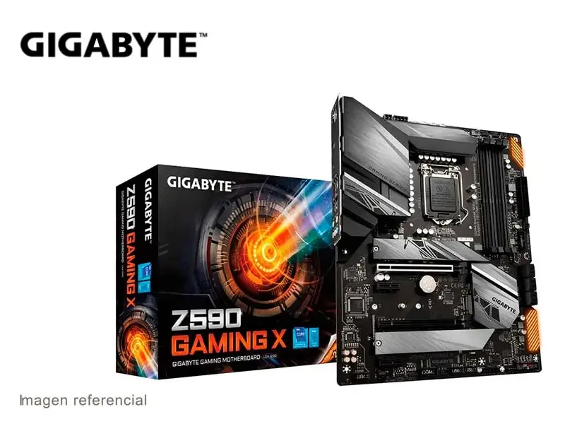 Placa Gigabyte  Z590  Gaming X Intel LGA1200 DDR4 USB 3.2 ATX
